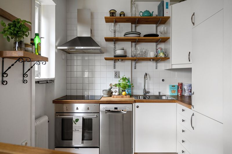 a small kitchen